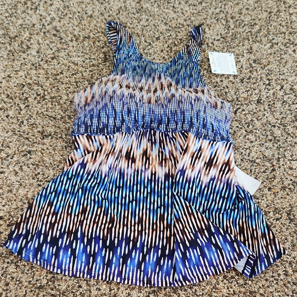Fit 4 U High Neck Swimsuit Top, Size 18W